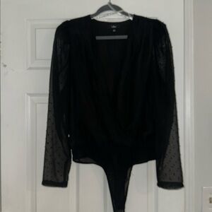 Black sheer Bodysuit